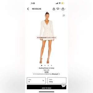 Sau Lee Dress with Pearl Buttons